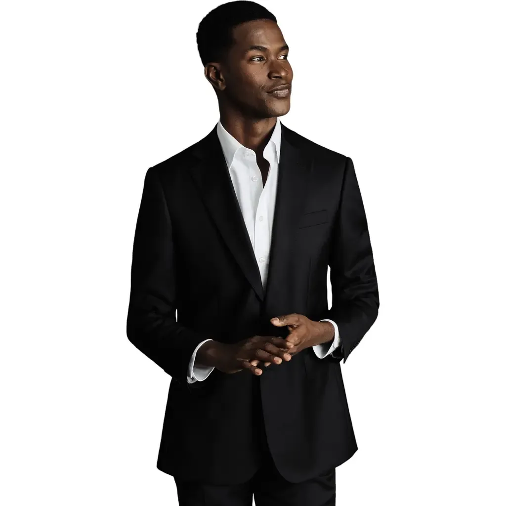 Slim Fit Twill Natural Stretch Suit Jacket by Charles Tyrwhitt