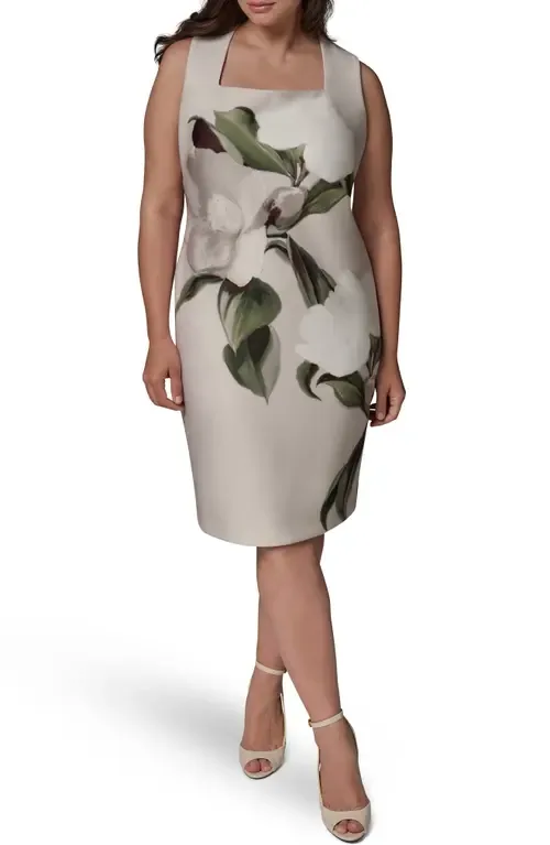 Print Sleeveless Sheath Dress by DONNA KARAN