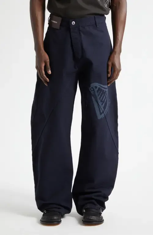 JW Anderson x Guinness Twisted Cotton Canvas Workwear Pants by JW Anderson