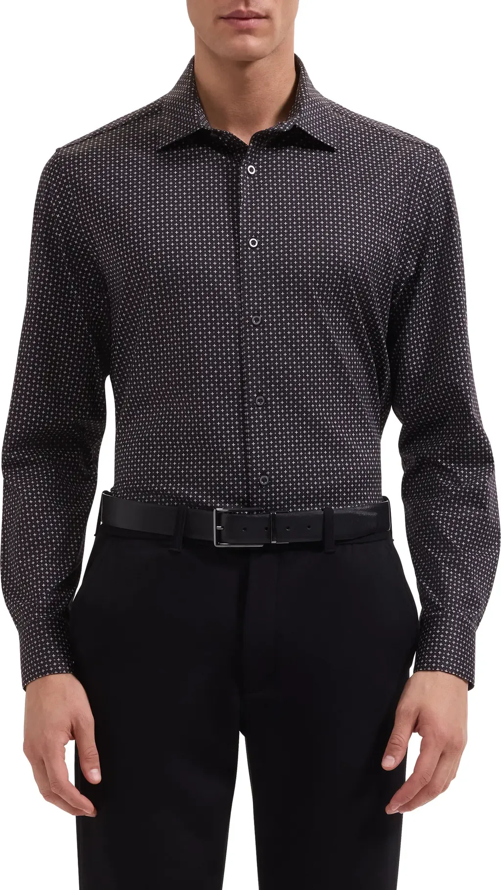 James OoohCotton® Geometric Print Button-Up Shirt