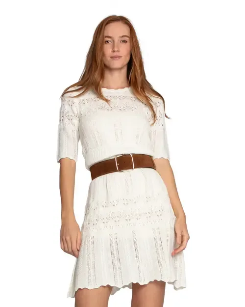 Everbloom Crochet Mini Dress by Belle & Bloom