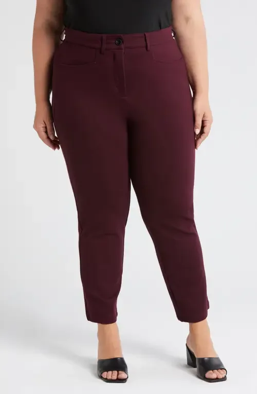 High Waist Stretch Ponte Cigarette Pants by Universal Standard