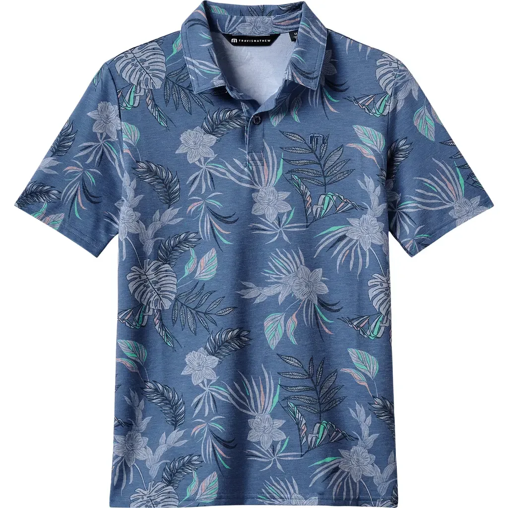 Featherweight Reservation Floral Polo by TravisMathew
