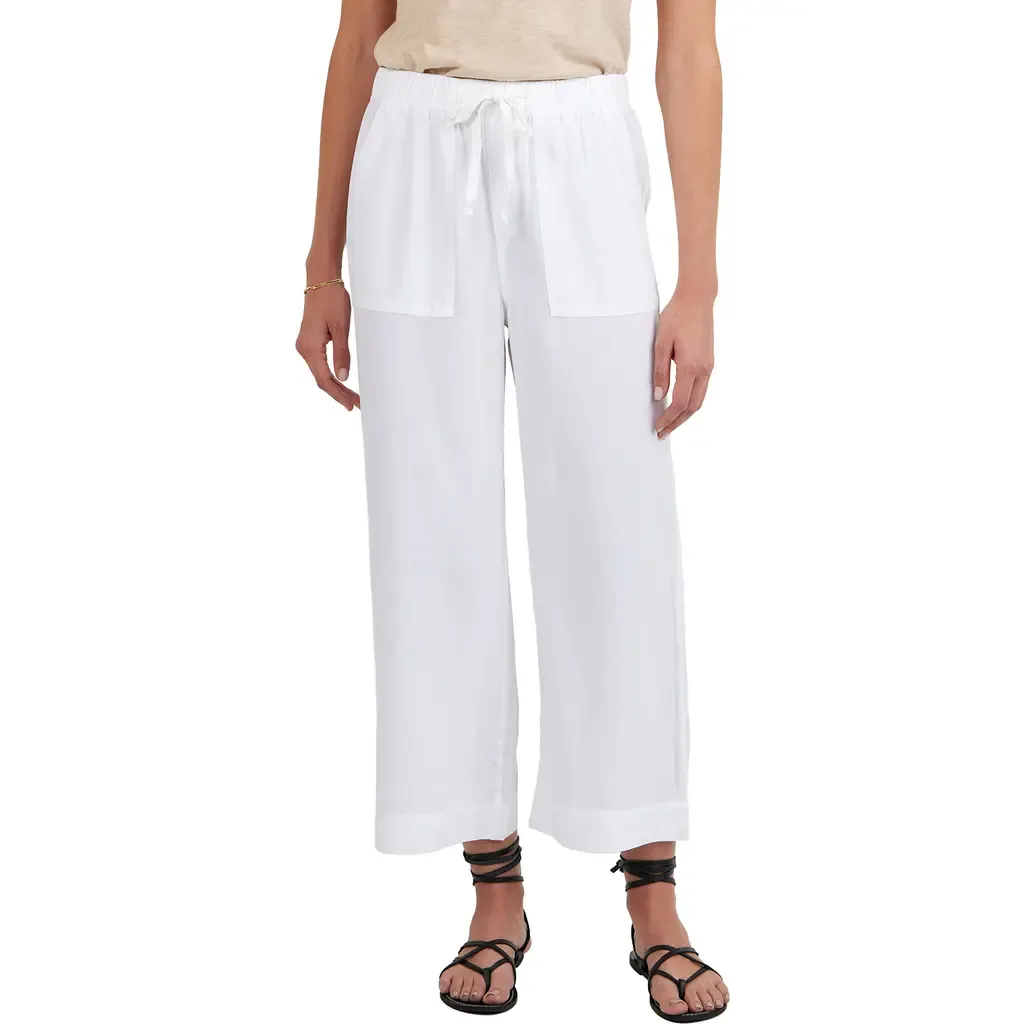 Easy Pocket Crop Wide Leg Pants by Bella Dahl