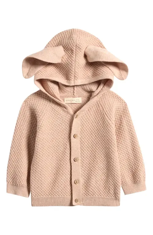 Bunny Ears Waffle Knit Sweater by QUINCY MAE