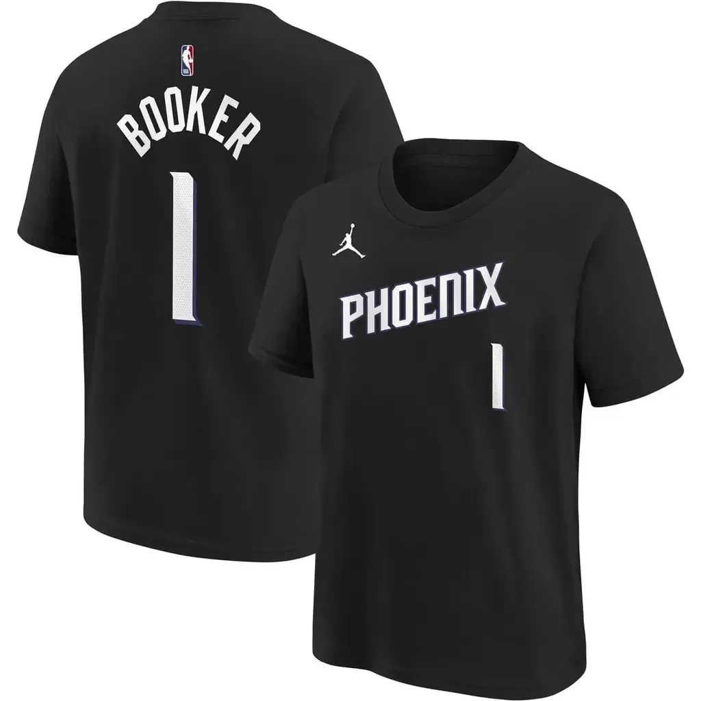 Devin Booker Phoenix Suns Name & Number T-Shirt - Statement Edition by Jordan Brand