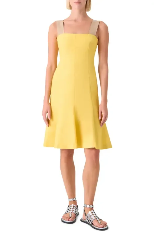 Silk & Cotton Shantung Sundress by Akris punto