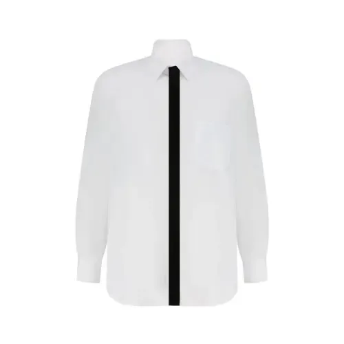 Velvet Patch Long Sleeve Button Up Shirt by uCHÈ