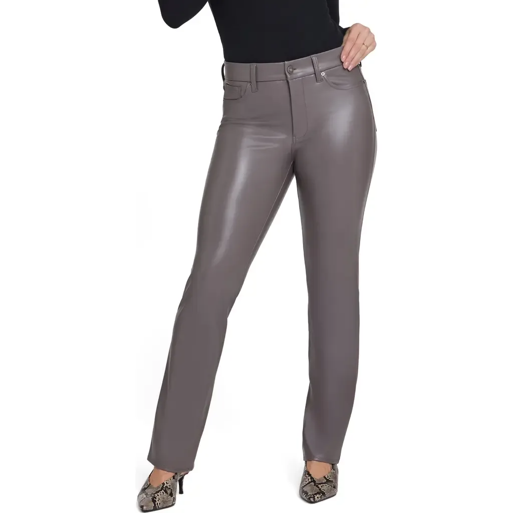 Marilyn Faux Leather Straight Leg Pants by NYDJ