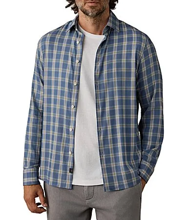 Monterrey Plaid Long Sleeve Woven Shirt by Faherty