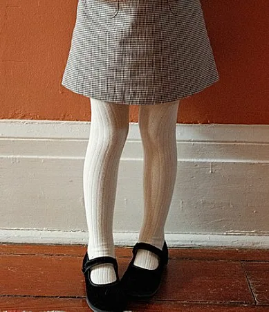 Edgehill Collection x Kristin Ellen Hockman Margaret Rib Knit Tights by Edgehill Collection