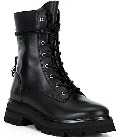 Caleb Leather Lug Booties by MICHAEL Michael Kors