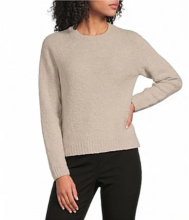 BOSS by Hugo Boss Febisana Ribbed Crew Neck Long Sleeve Sweater by Hugo Boss