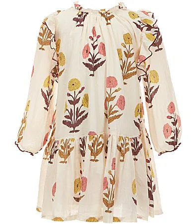 Floral Long Sleeve Harper Dress by Pink Chicken