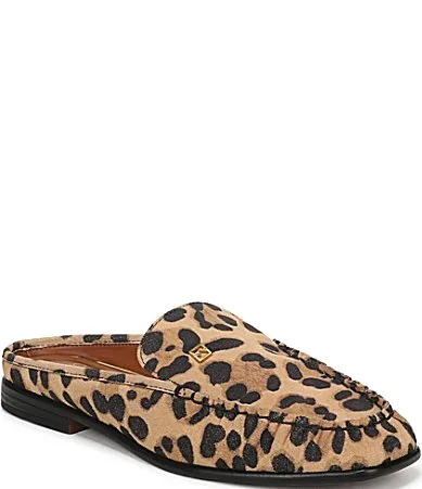 Sarto by Franco Sarto Lainey Leopard Print Suede Mules by Franco Sarto