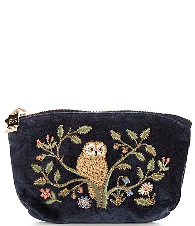 Tree of Life Velvet Coin Purse by Elizabeth Scarlett