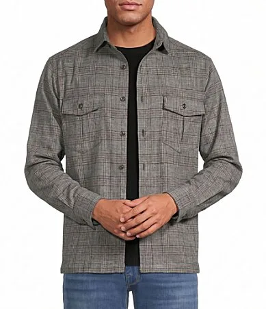The Heritage Standard Collection Textured Shirt Jacket by Hart Schaffner Marx