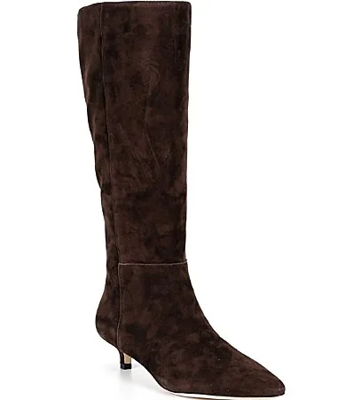 Lauren Ralph Lauren Francesca Sheep Suede Wide Calf Tall Boots by Ralph Lauren