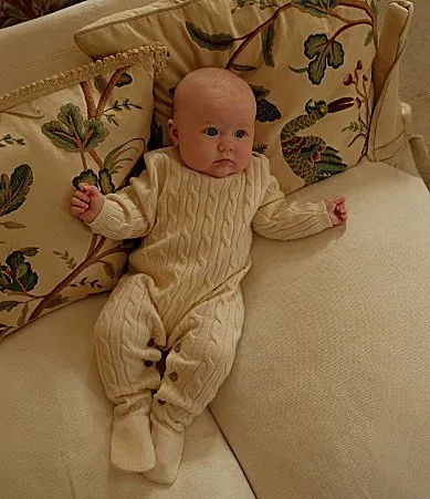 Edgehill Collection x Kristin Ellen Hockman Evie Cashmere Footed Coverall by Edgehill Collection