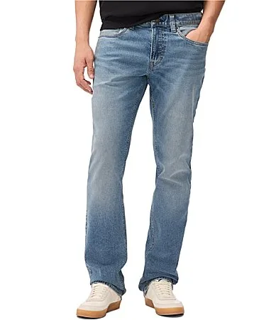 Straight Six Whiskered Worn-In Jeans by Buffalo David Bitton