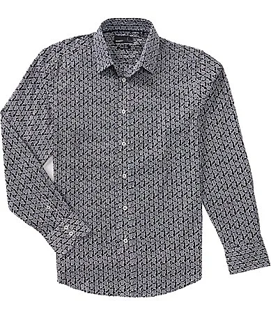 Paisley Print Long Sleeve Woven Shirt by Quieti