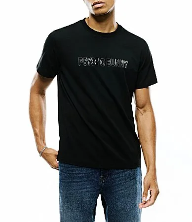 Joji Wordmark Short Sleeve T-Shirt by Psycho Bunny