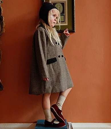 Edgehill Collection x Kristin Ellen Hockman Margot Plaid Coat by Edgehill Collection
