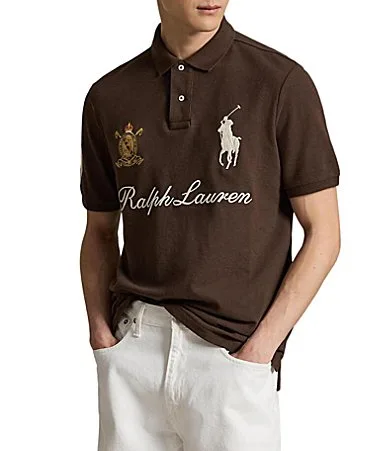 Classic Fit Big Pony Mesh Short Sleeve Polo Shirt by Polo Ralph Lauren