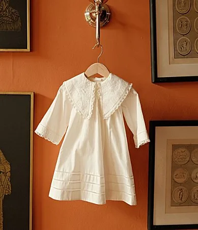Edgehill Collection x Kristin Ellen Hockman Oversized Embroidered Collar Heirloom Lucia Dress by Edgehill Collection
