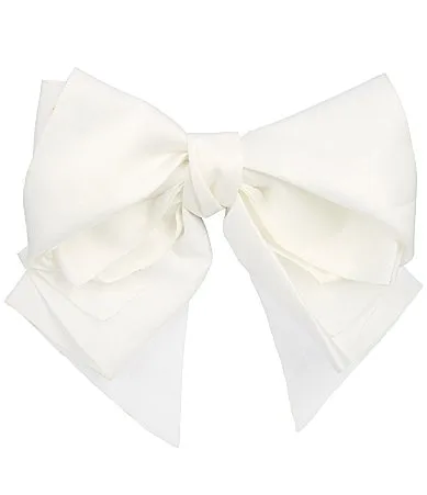 Double Loop Satin French Barrette Bow by GB