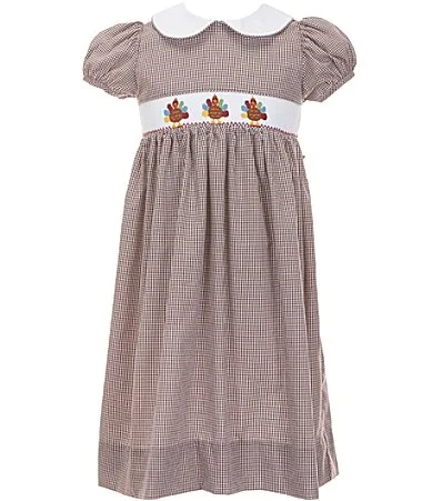 Smocked Turkey Dress by Edgehill Collection