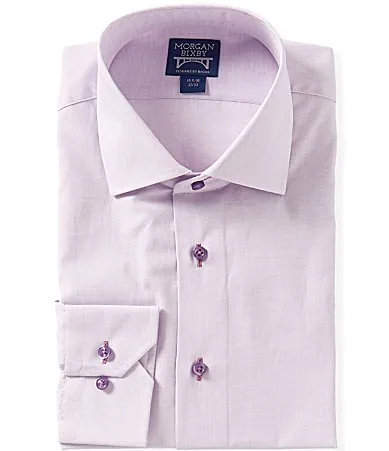 Classic Fit Solid Dress Shirt by Morgan Bixby