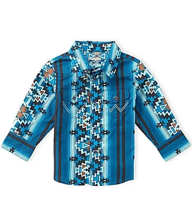 Long Sleeve Allover Print Shirt by Wrangler