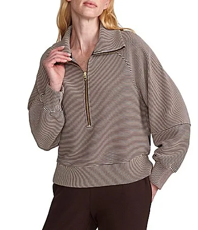 Milano Half Zip 2.0 Zip Neck Long Sleeve Sweatshirt by Varley