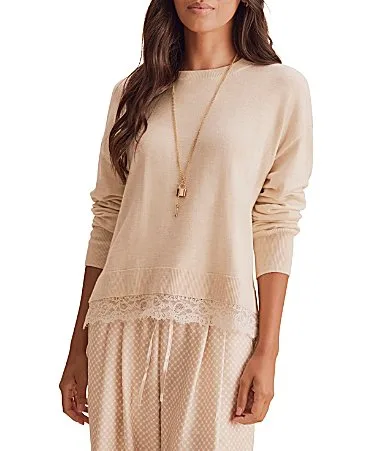 Georgie Lace Trim Pull Over by Splendid