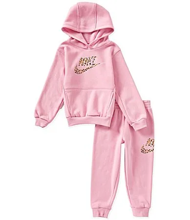 Long Sleeve Pullover Hoodie Jogger Pants Set by Nike