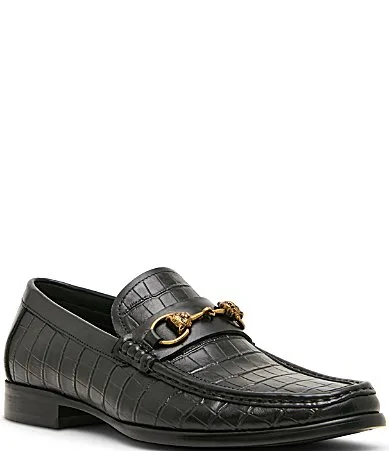 Brysin Bit Buckle Dress Slip on Loafers by Steve Madden