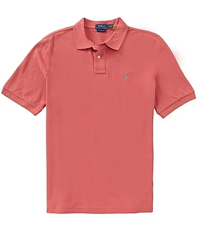 Classic Fit Solid Cotton Mesh Polo Shirt by Polo Ralph Lauren