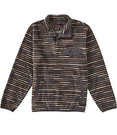 Uneven Stripe Quarter Snap Pullover by Rock & Roll Denim