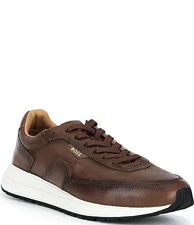 Vinston Leather Sneakers by Hugo Boss