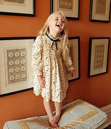Edgehill Collection x Kristin Ellen Hockman Long Sleeve Floral Astrid Dress by Edgehill Collection