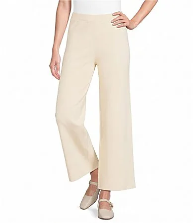 Knit Wide Leg Pull on Pants by See and Be Seen