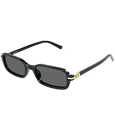 V Logo 52mm Rectangle Sunglasses by Valentino