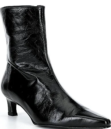 Ambar Rift Leather Kitten Heel Booties by Alohas