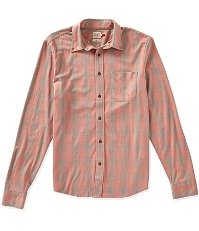 Coastline Knit Long Sleeve Woven Shirt by Faherty