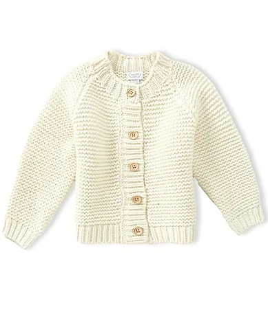 Long Sleeve Garter Stitched Cardigan by Mud Pie