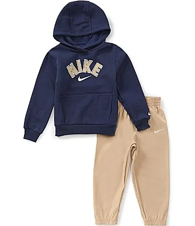 Long Sleeve Fleece Pullover Hoodie 2-Piece Set by Nike
