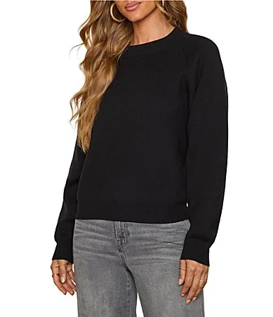 Crew Neck Long Sleeve Sweater by Vici Collection