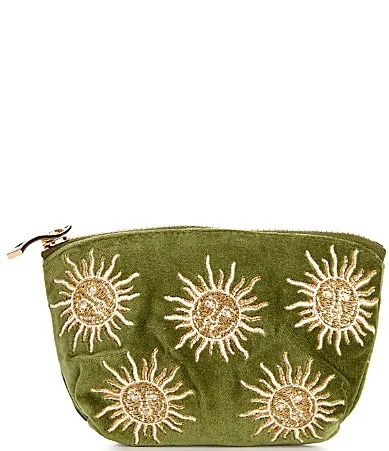 Sun Goddess Velvet Coin Purse - Medium by Elizabeth Scarlett