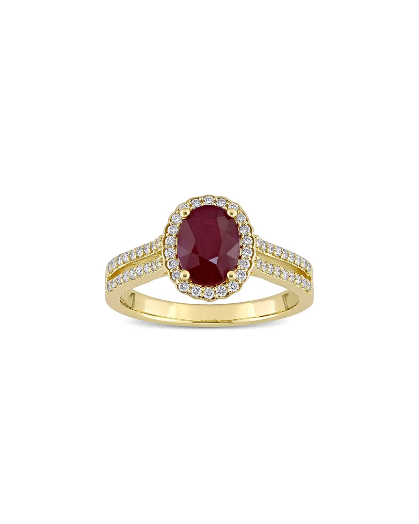 14K 1.73 ct. tw. Diamond & Ruby Ring by Rina Limor